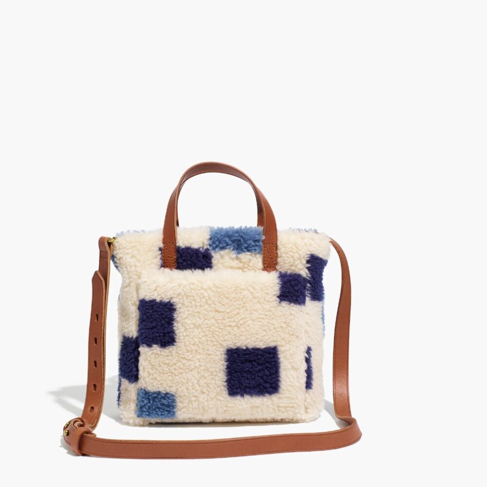 Madewell small transport crossbody sherpa edition